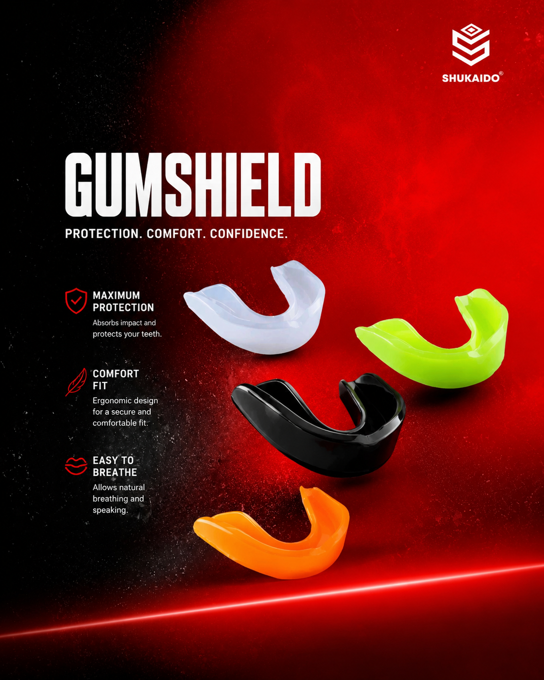 GUMSHIELD OLAHRAGA BELADIRI SHUKAIDO