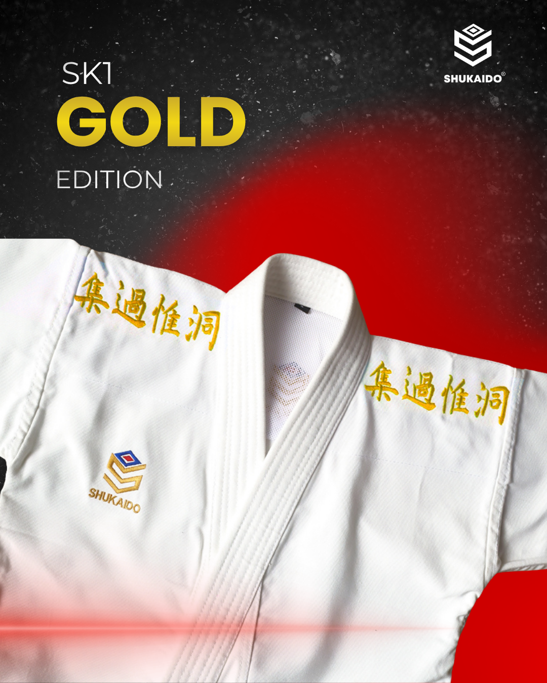 SK1 KARATE GI KATA GOLD KATUN PREMIUM SHUKAIDO