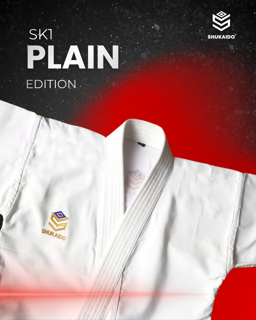SK1 KARATE GI KATA PLAIN KATUN PREMIUM SHUKAIDO