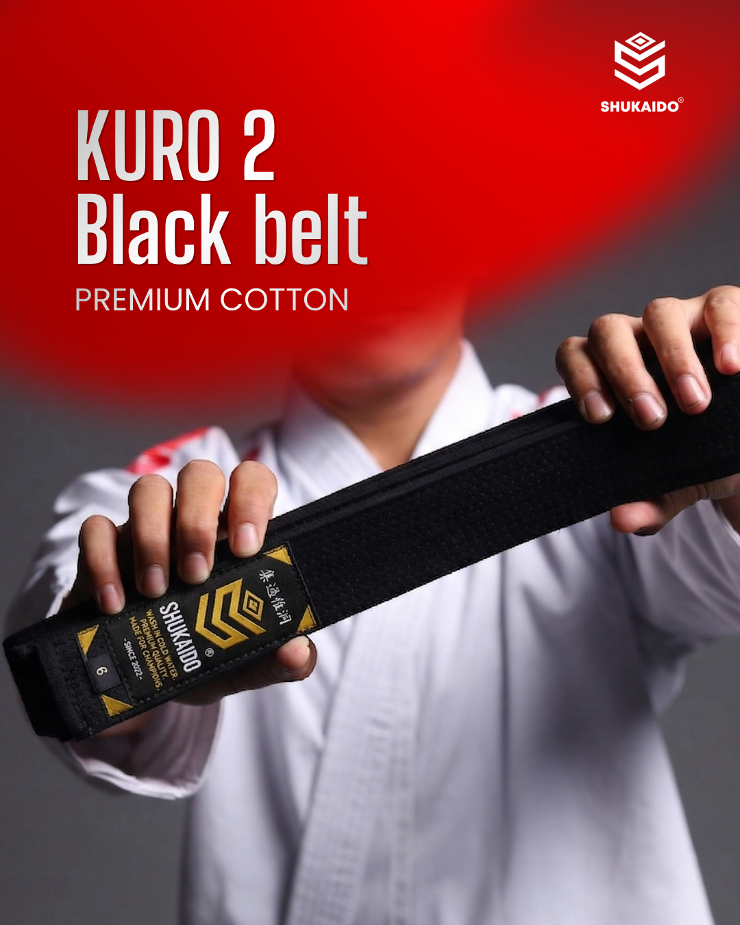 KURO 2 SABUK HITAM KARATE SPECIAL PREMIUM SHUKAIDO