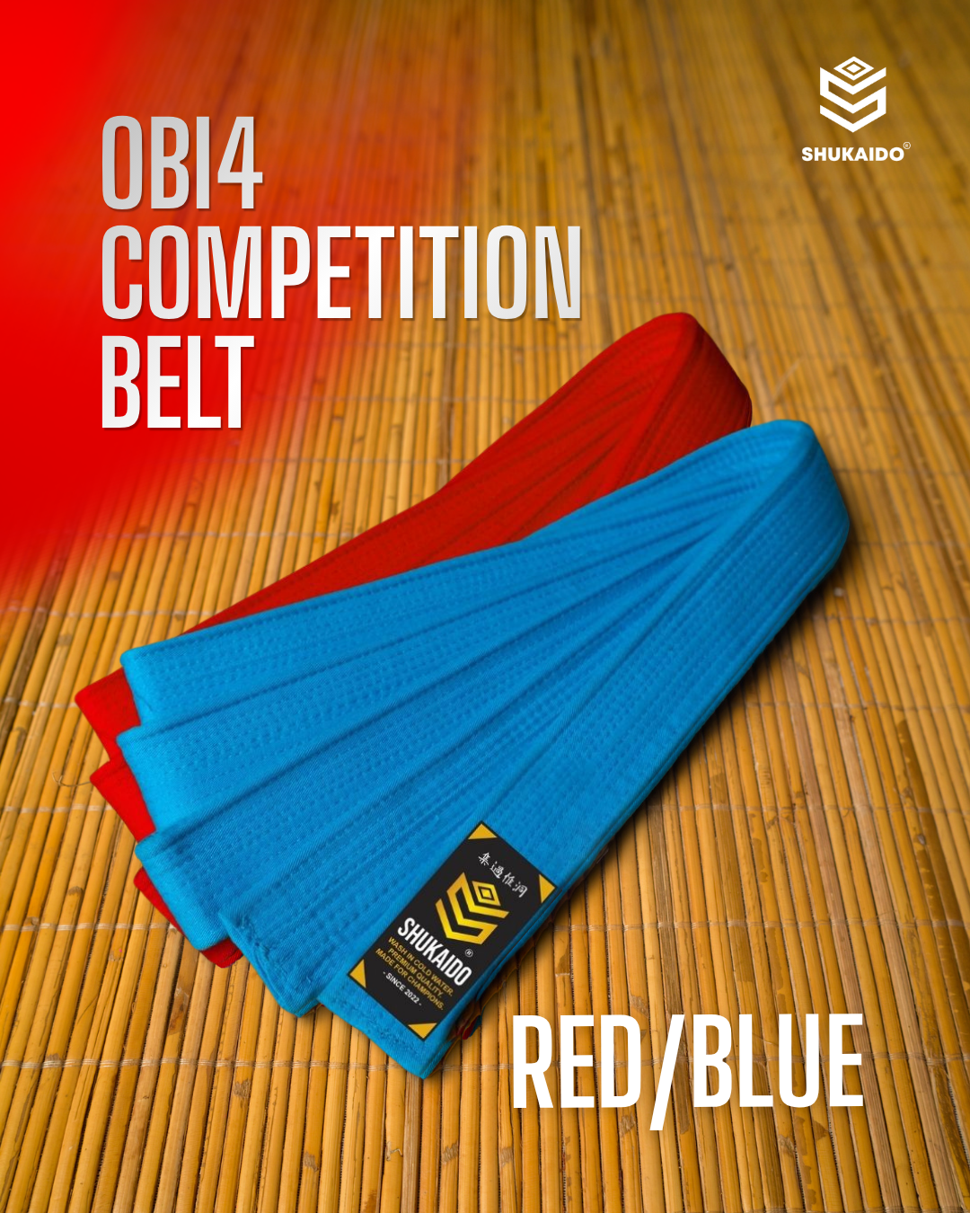 OBI4 SABUK PERTANDINGAN KARATE PREMIUM SHUKAIDO