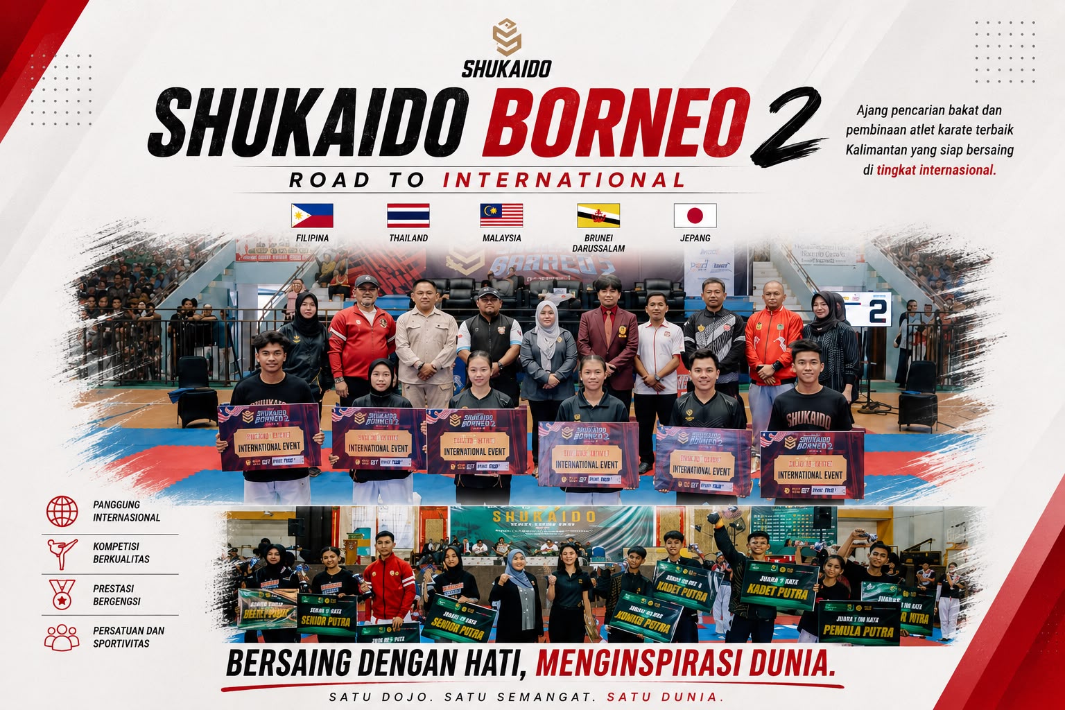 Shukaido Perkuat Ekosistem Karate Indonesia, Siapkan Atlet Menuju Panggung Internasional